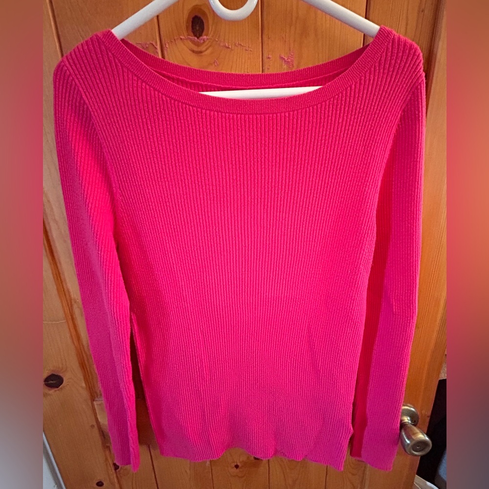 Amazon Essentials Hot Pink Ribbed Top